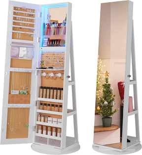 🔥Pre-Black Friday🔥 Espejo joyero 170 x 70 cm, espejo de cuerpo entero con organizador de joyas – Pagá 1 y llevate 2 ✨ 🎁